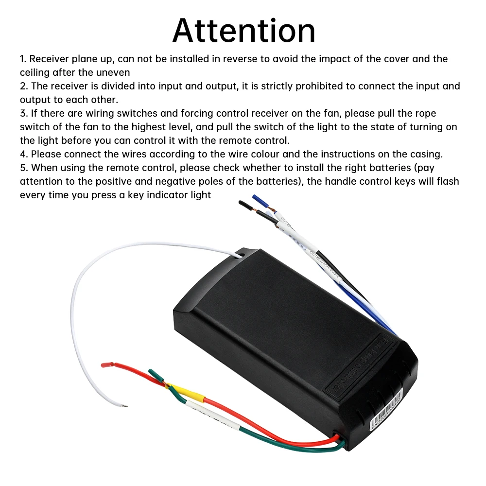 AC220-240V Fan Light Remote Control High Middle Low Grades Universal Fan Light Controller Ceiling Fan Light Receiver