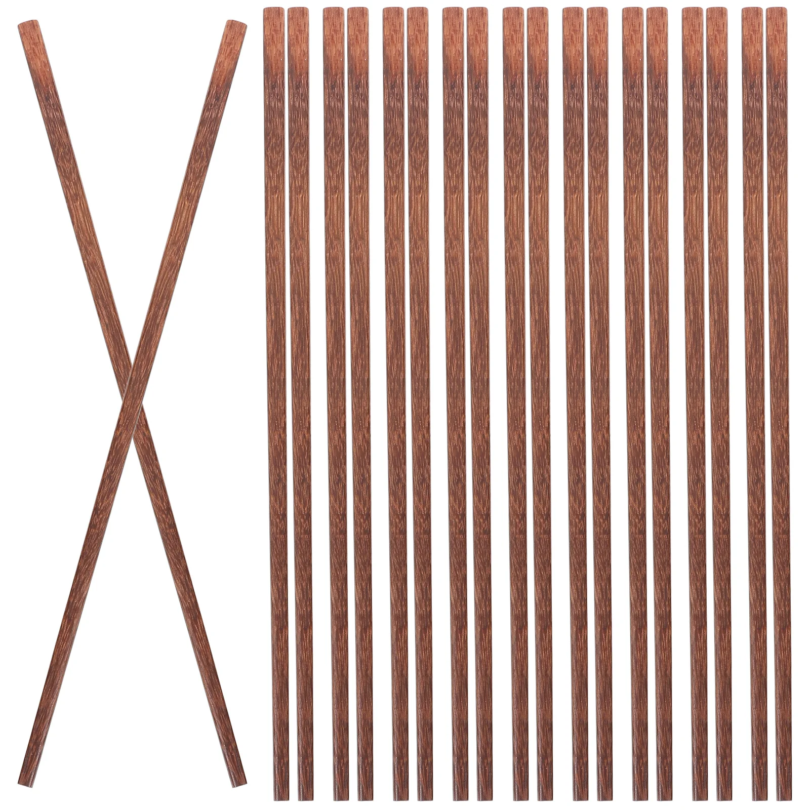 

10 Pairs Wooden Chopsticks Reusable Dishwasher Safe Long Cooking Chopsticks For Hot Pot Chinese Kitchenware Bulk Set