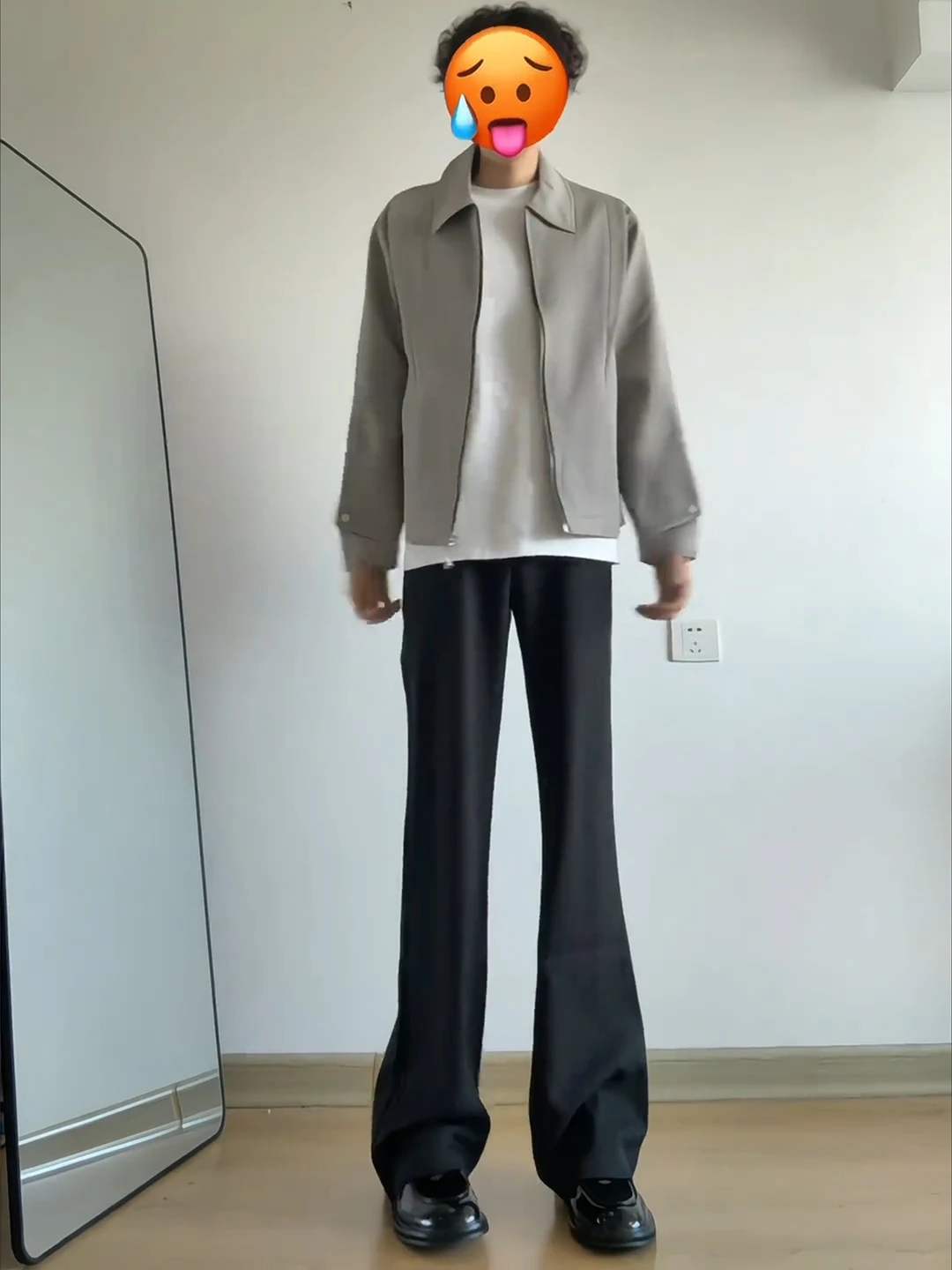 

Черные мужские брюки прямого кроя с расклешением, осенние, с высокой талией, удлиненные, молодежные, повседневные, однотонные, стильные