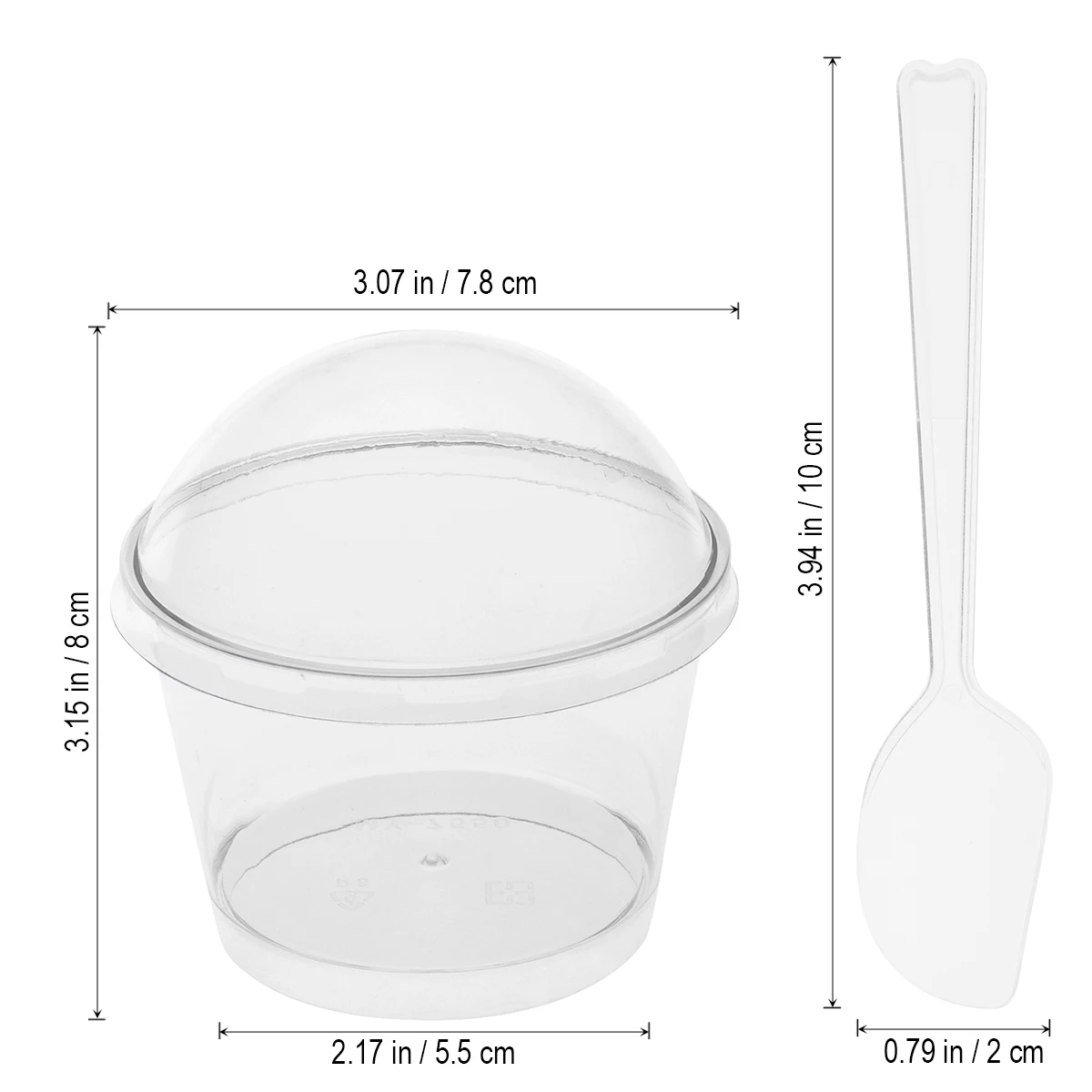 

10 Sets Jelly Cup Mini Parfait Cups Chocolate Mousse Cute Dessert Containers Appetizer Bowls
