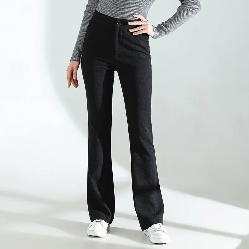 

2022 New Women Casual Spring Summer Trousers Solid Ladies Cotton Linen Pants