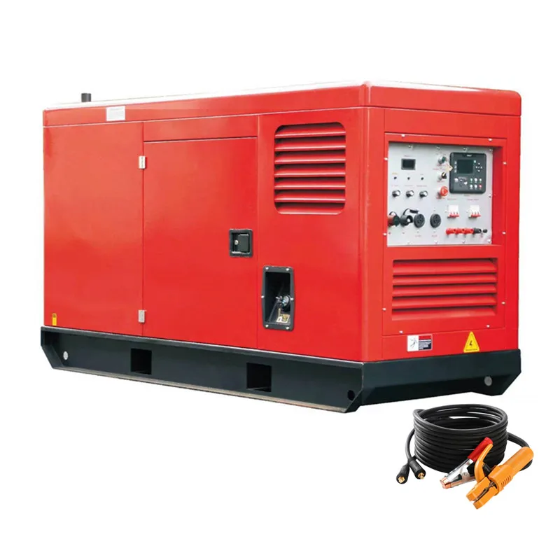 Trailer 220A 300A 400A 500Amp 600Amps Industrial Engine 10kw Arc TIG MMA DC Welder Generator Diesel Welding Machine Price