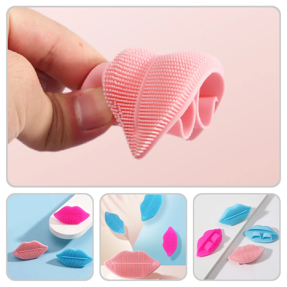 3pcs Silicone Face Cleansing Brush Facial Deep Pore Skin Care Scrub Cleanser Tool New Mini Beauty Soft Deep Cleaning Exfoliator