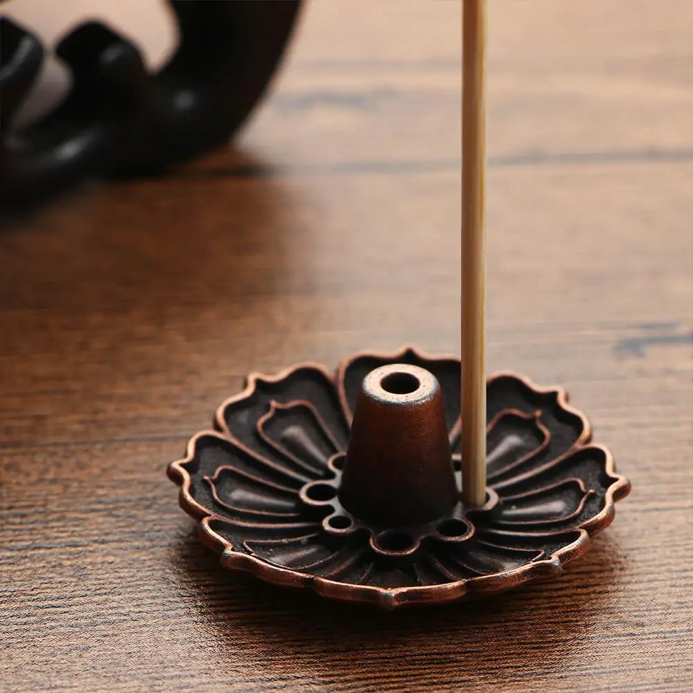 9 Holes Vintage Perfume Fragrance Stick Cone Incense Buddhist Supplies Incense Holder Aromatherapy Craft Plate