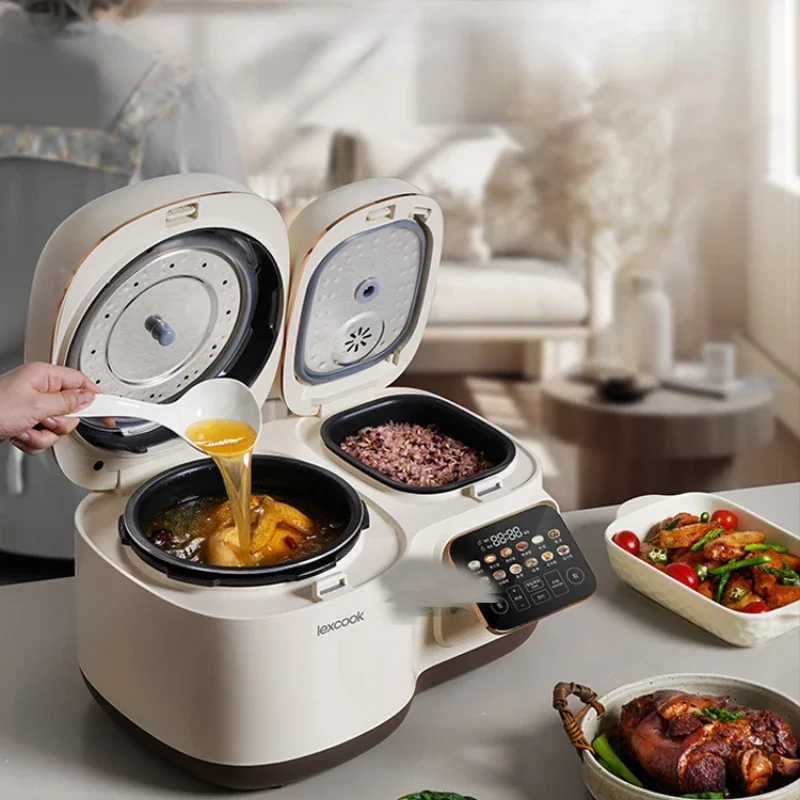 High and Micro Pressure Double Bile Rice Cooker Smart Soup Cooking Integrated Dual-purpose Multi-functional Rice Cooker