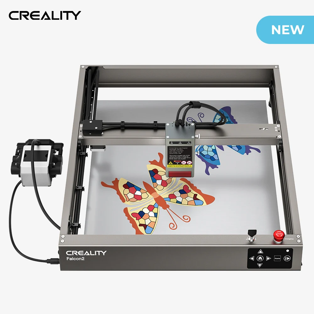 Creality Falcon2 40W Laser Engraver 25000MM/Min Ultra-Fast Integrated Air Assist Cutting CNC Carving Machine 400mm*415mm