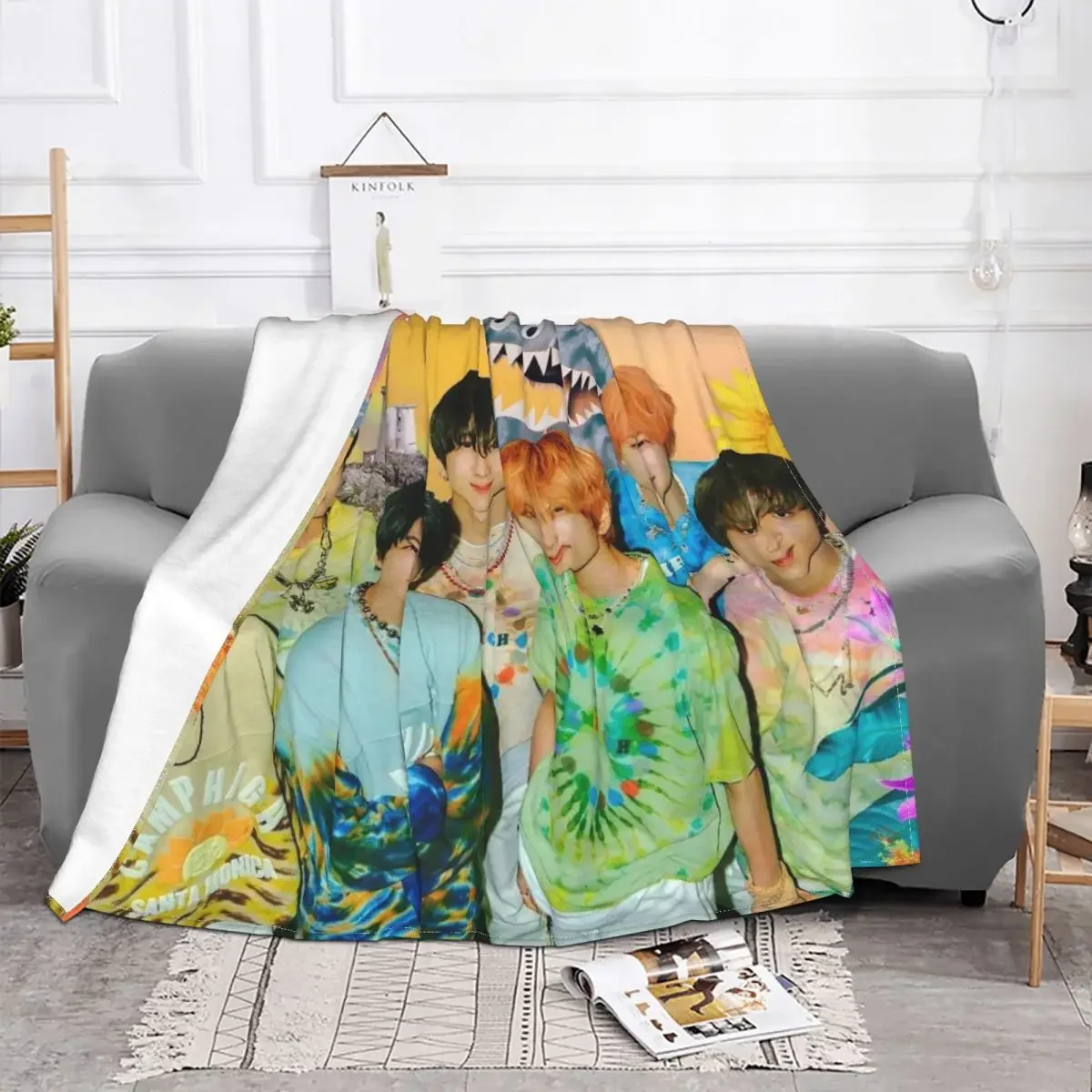 NCT DREAM Baby Blanket Coral Fleece Spring Autumn Plush Korean Boy Group Portable Soft Throw Blanket for Home Bedroom Bedspreads