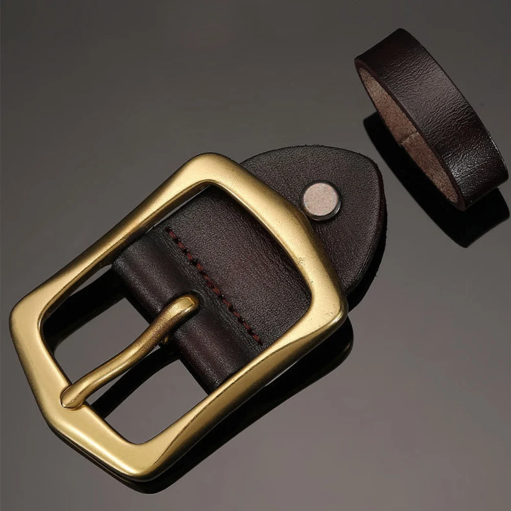 1PC Leather Belt Buckle With Single Pin For Men Alloy Waistband Buckels Replaceable Belt Head Square Belt Buckle Accessories