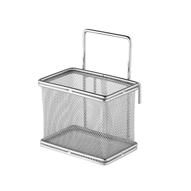 

NEW 304 Stainless Steel Deep Frying Basket Silver Multi-functional Hangable Colander Oil Filter Mesh Sieve Hotpot Strainer Mesh