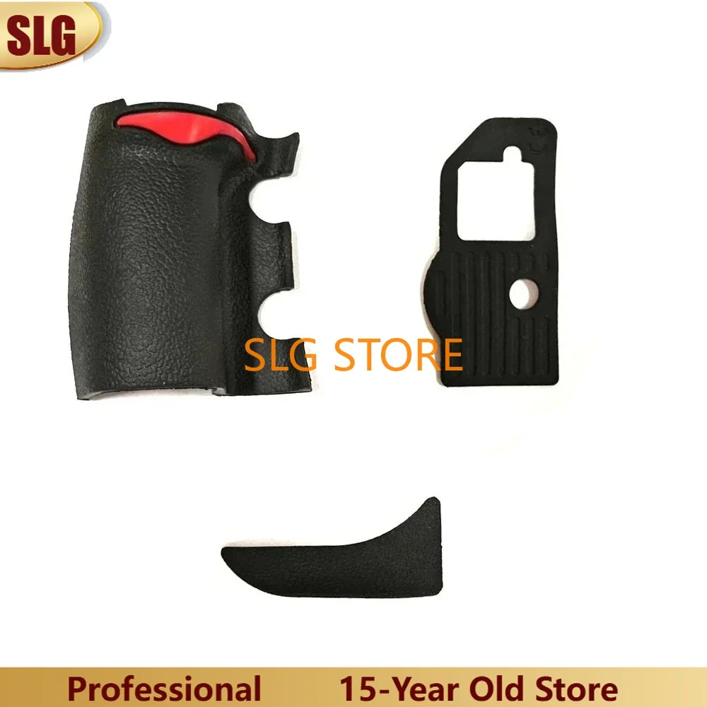 New 3 Pieces set Handle Grip Rubber Front Leather Bottom Rear Back Thumb For Nikon D700 DSLR Camera + Adhesive Tape Part