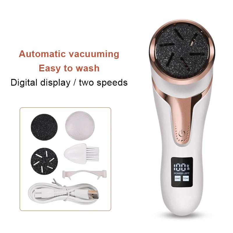 Feet Care Cleaner Tool Professional Rechargeable Cordless Foot File Dead Skin Remover Electric Callus Remover