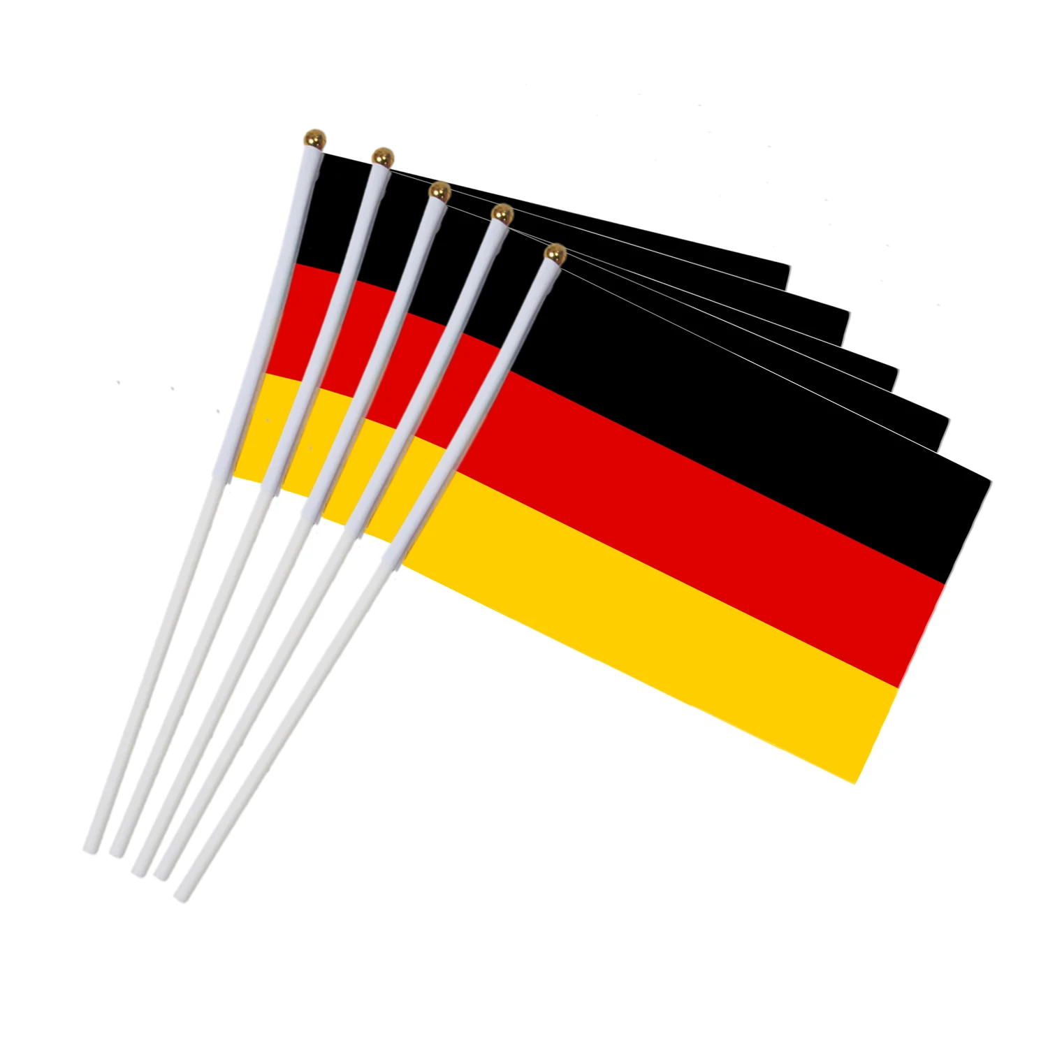 German flag 14 * 21 CM. polyester flag.hand waving flags. germany flag Home Decoration 5pcs