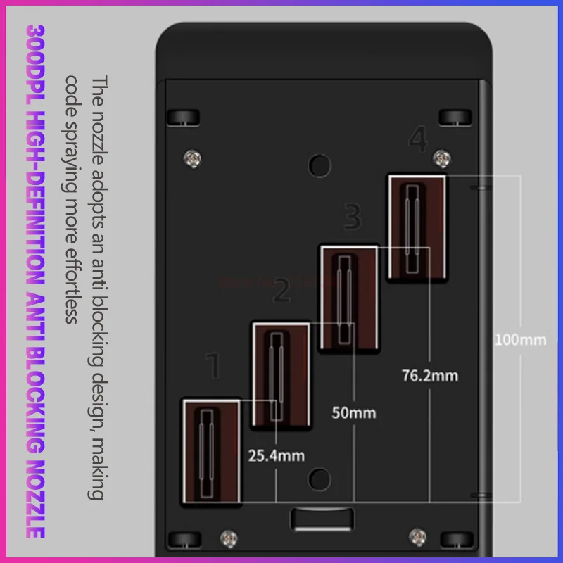 10cm Handheld Inkjet Printer Small Inkjet Printer Logo Two-dimensional Code Assembly Line Inkjet Printer Large Font Maptrademark