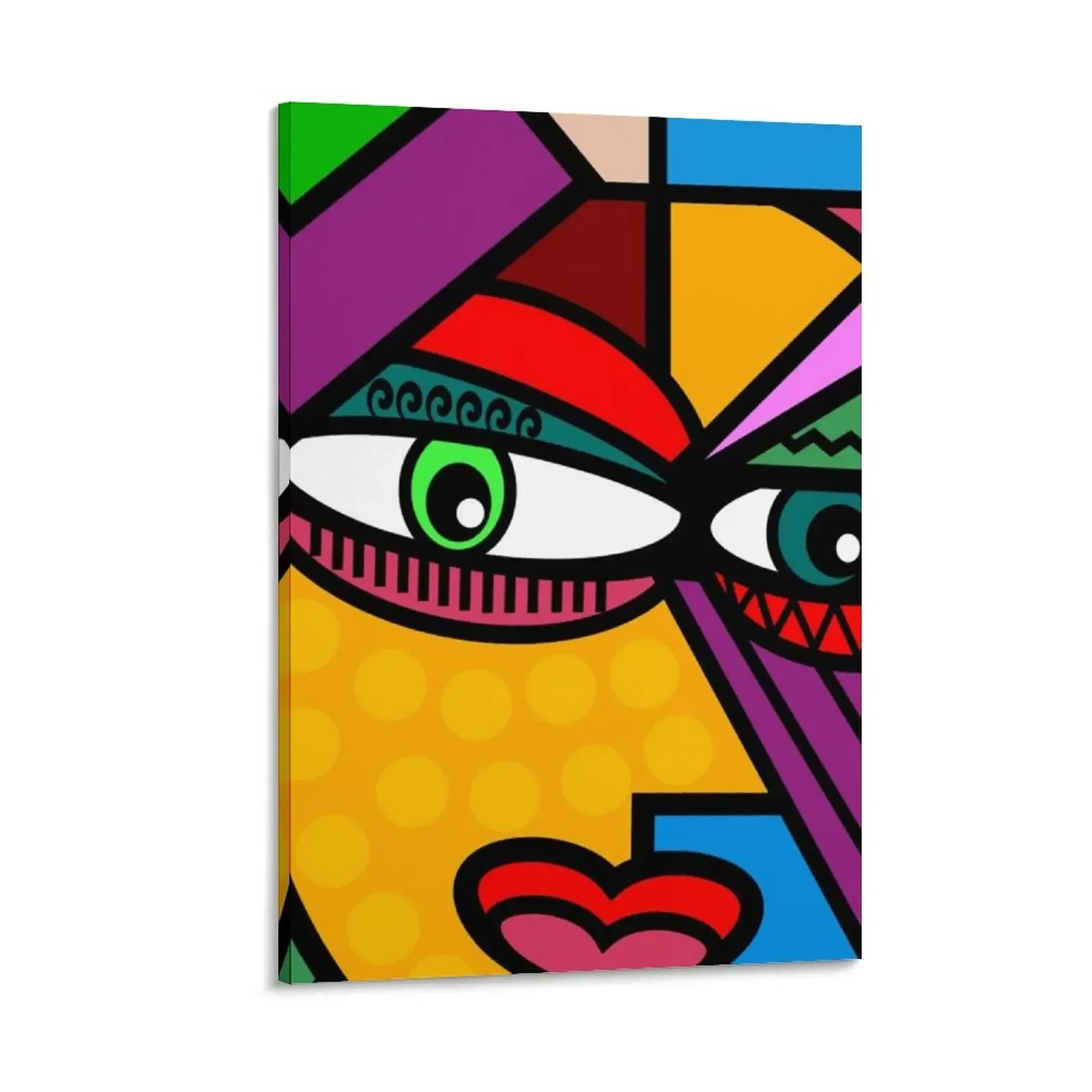 

Funky Lady Abstract Style Art Face Canvas Painting Decoration for home photos for living room wallpapers home decor
