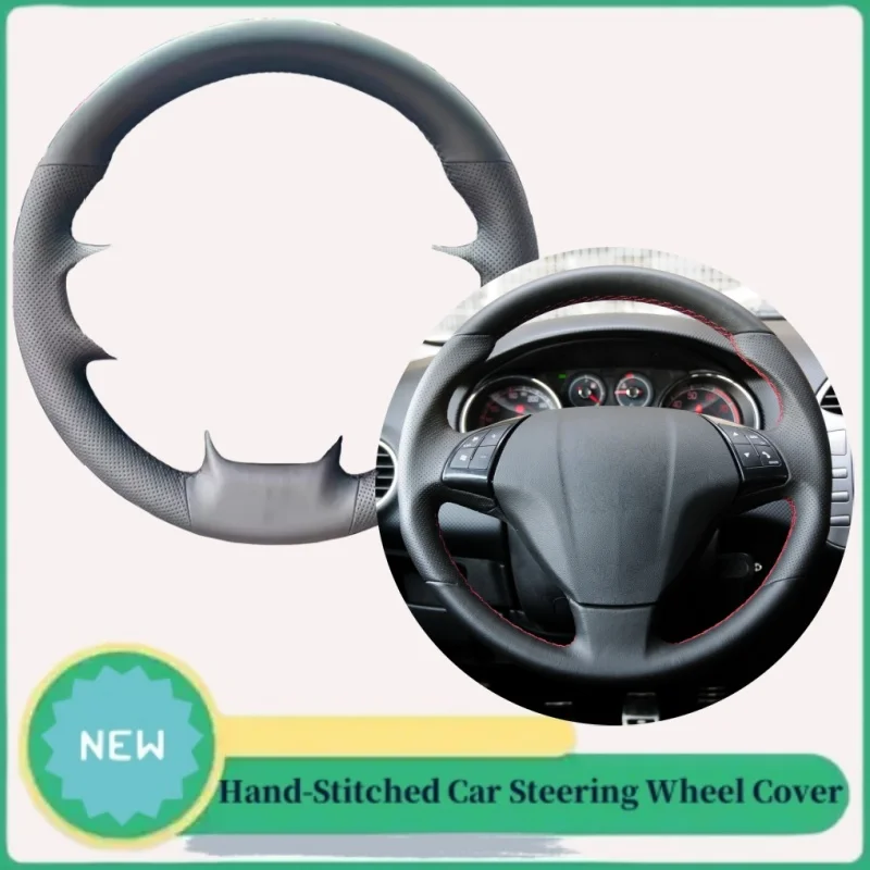 

DIY Abrasion-resistant Breathable Genuine Leather Steering Wheel Cover For Fiat Punto Bravo Linea Qubo Doblo Grande Punto