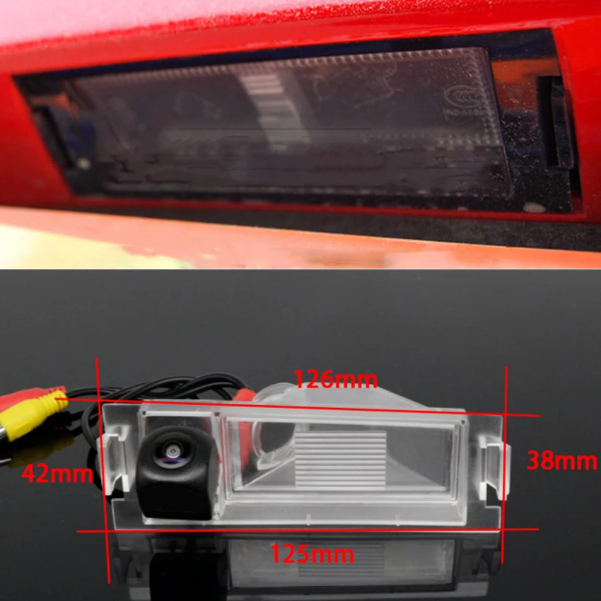 Rear View Reverse Camera CCD HD Night Vision License Plate Camera For KIA Mentor Spectra 2011~2014 Shuma Coupe 2011~2015