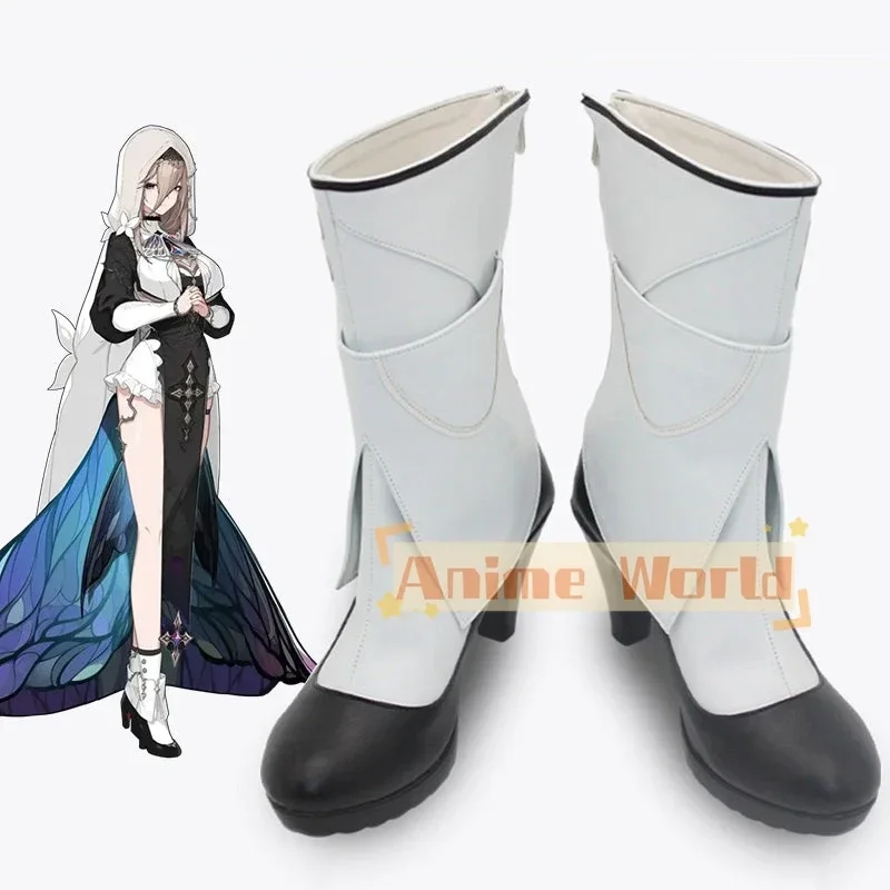 Honkai Impact 3rd アーカイブス ディシプリン アポニア 修道女 コスプレ靴 コスプレブーツ ハロウィン カーニバルブーツ カスタムメイド