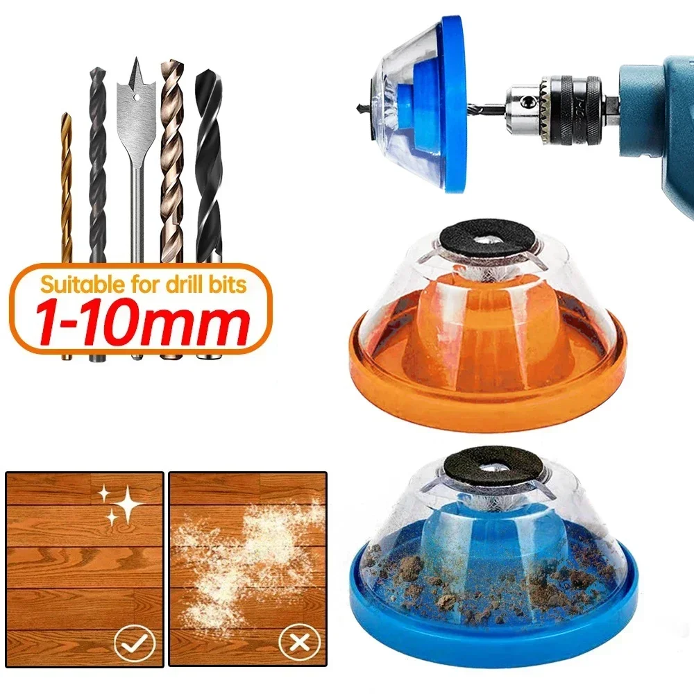 Fine Powder Settles Across The Room Products Drill Dust Collector & Display Case 4 - 10mm Power Tool Drill Bit Accessories