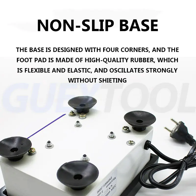 Dental Plaster Vibrator Big Quadrate Square Dental Vibrator Oscillator Shaker Plaster Gypsum Vibrating for Dental Lab