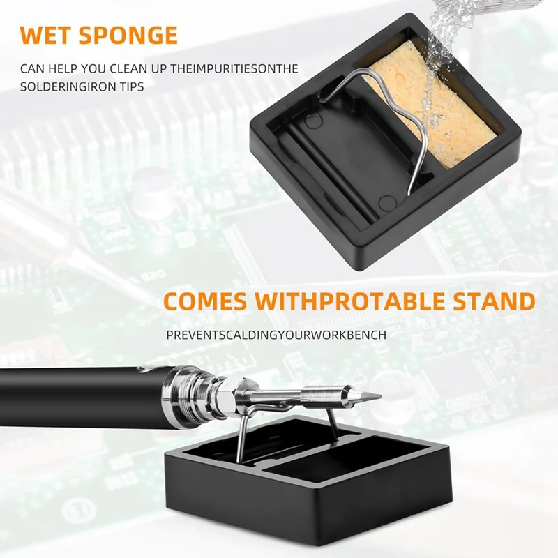 Cordless Soldering Iron Kit Cordless Soldering Iron Built-In 1100Mah Battery, 3 Temperature Adjustment Settings