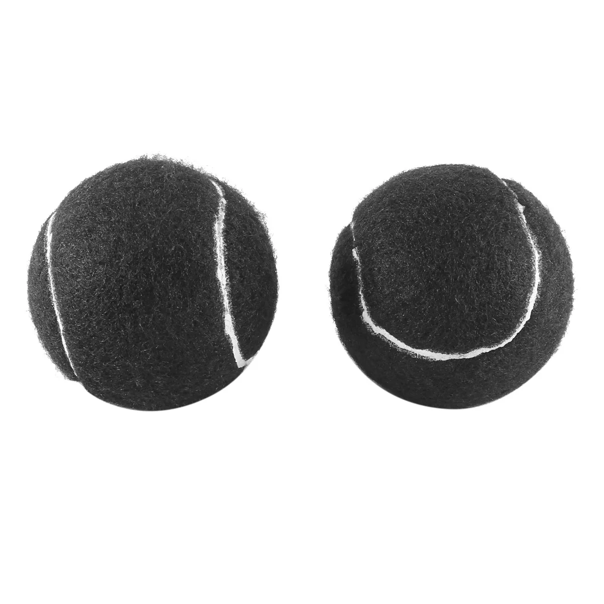 Sale 2 PCS Precut Walker Tennis Ball for Furniture Legs and Floor Protection, Heavy Duty Long Lasting Felt Pad Covering,Black