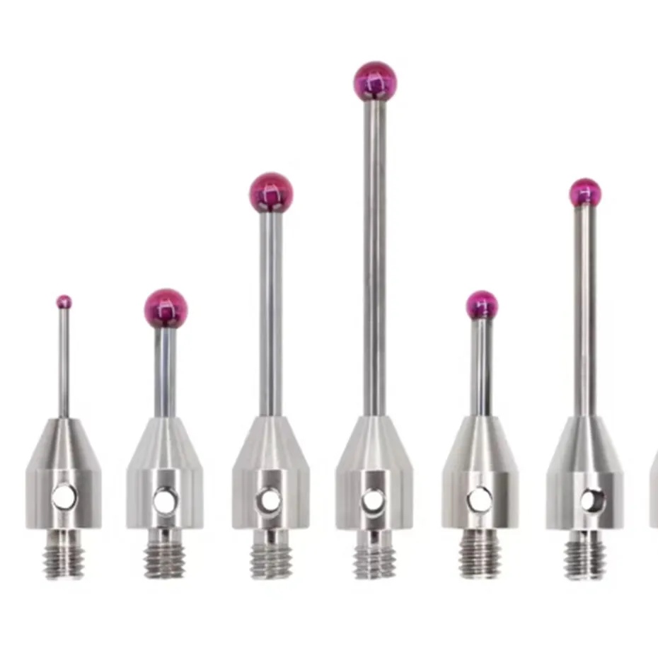 Three-dimensional probe, three-coordinate measuring probe, ruby probe head, CNC machine tool dedicated measuring probe, thread M