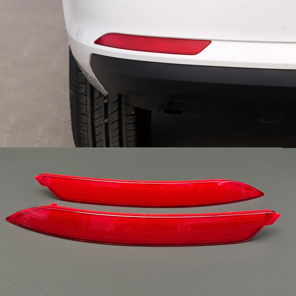 For Skoda Rapid Spaceback 2013-2019 Red Rear Bumper Reflectors Lights Warning Lamps Stop Lamps Brake Lights 5JK945105,5JK945106