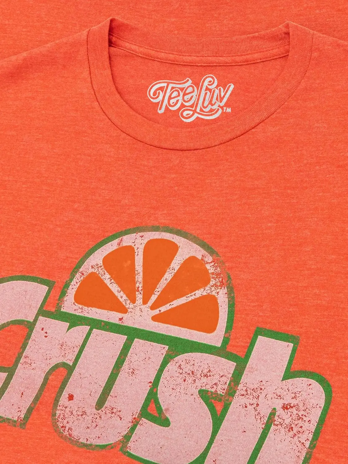 Tee  Men's Faded Orange Crush Shirt - Retro Crush Soda Logo T-Shirt