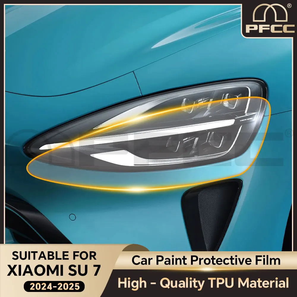 

For xiaomi SU7 Ultra PPF Film Headlight Rearview Film B C Pillars Protection Film TPU Pre-cut Anti-scratch Repair Transparent