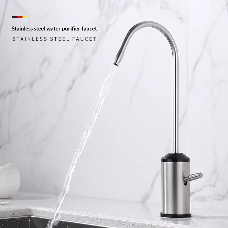 

Кран-фильтр для воды, для чистой воды, для кухонной мойки, с тонким изливом, из нержавеющей стали, для прямого питья