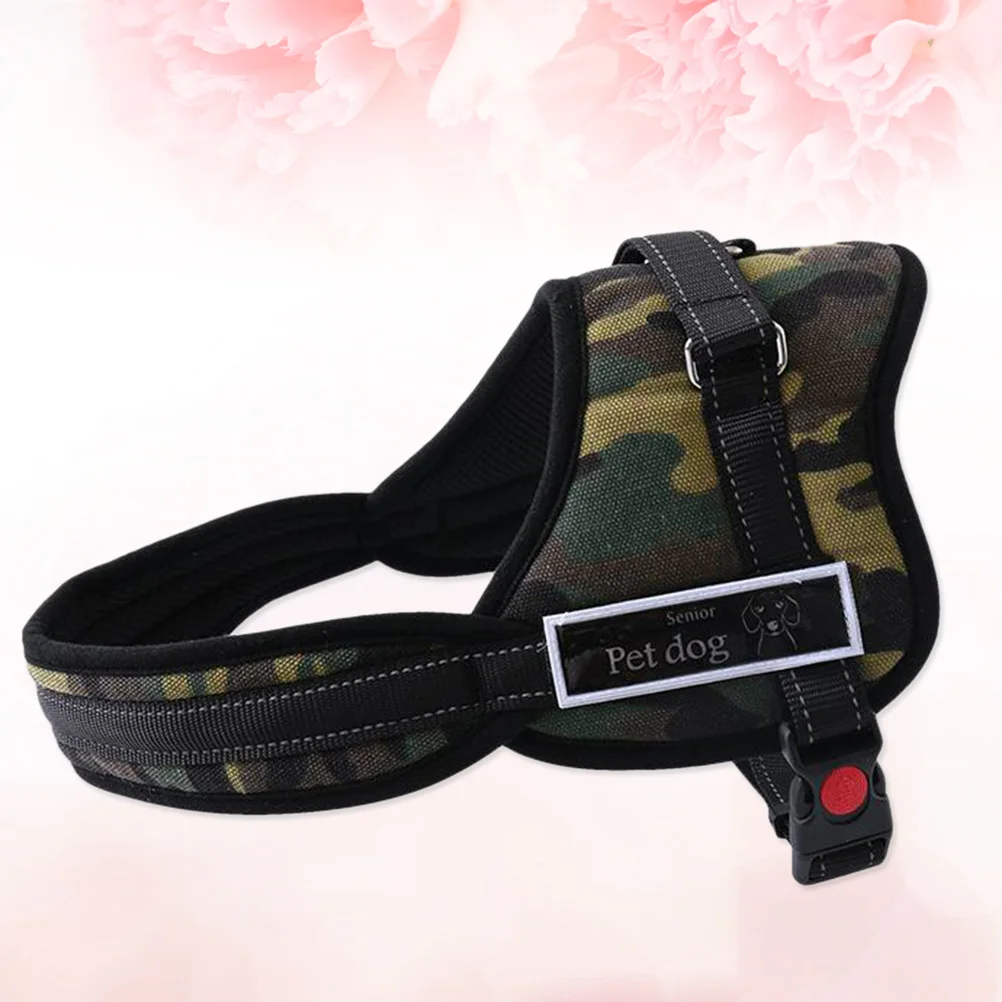 

Dog Harness Vest Breathable Mesh Chest Straps Adjustable Safety Vest For Small Medium Dogs Camouflage Size Pet