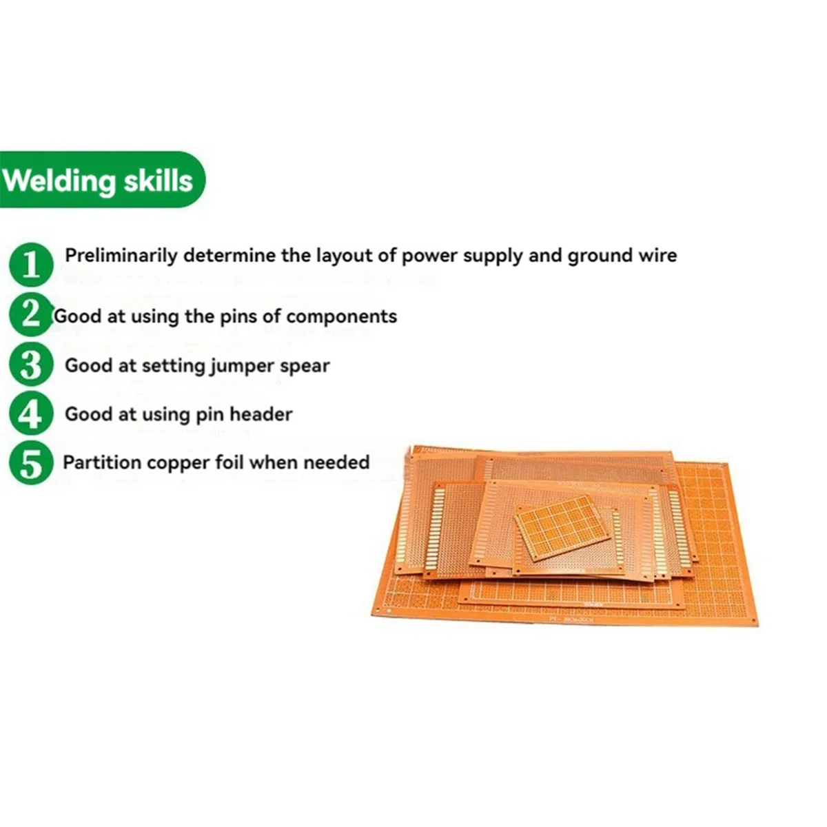 POSV-30PCS Prototipo PCB Scheda universale 7x9 cm Scheda di circolazione su un solo lato Kit elettronico fai da te