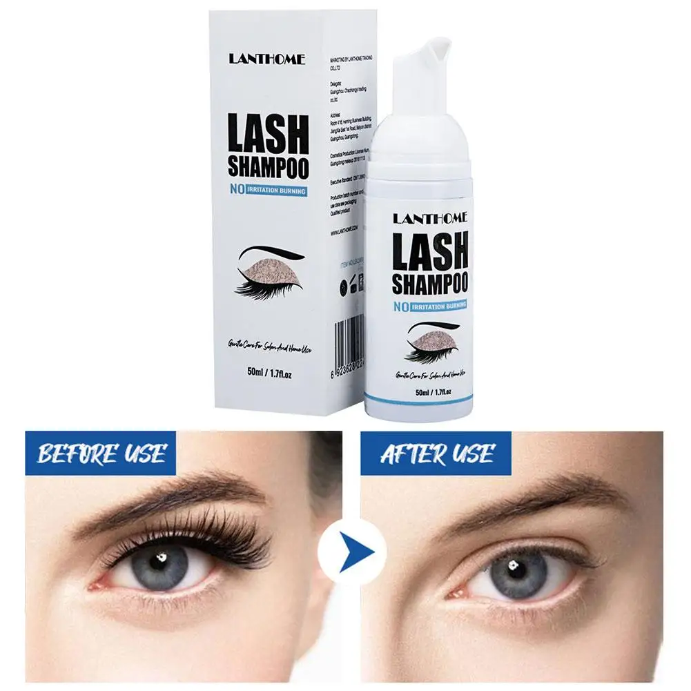 Professional Eye Lashes Foam Shampoo For Eyelash Extensions Cleaner Kit Individual Eyelash Glue Shampoo Eyelashes Makeup Remover