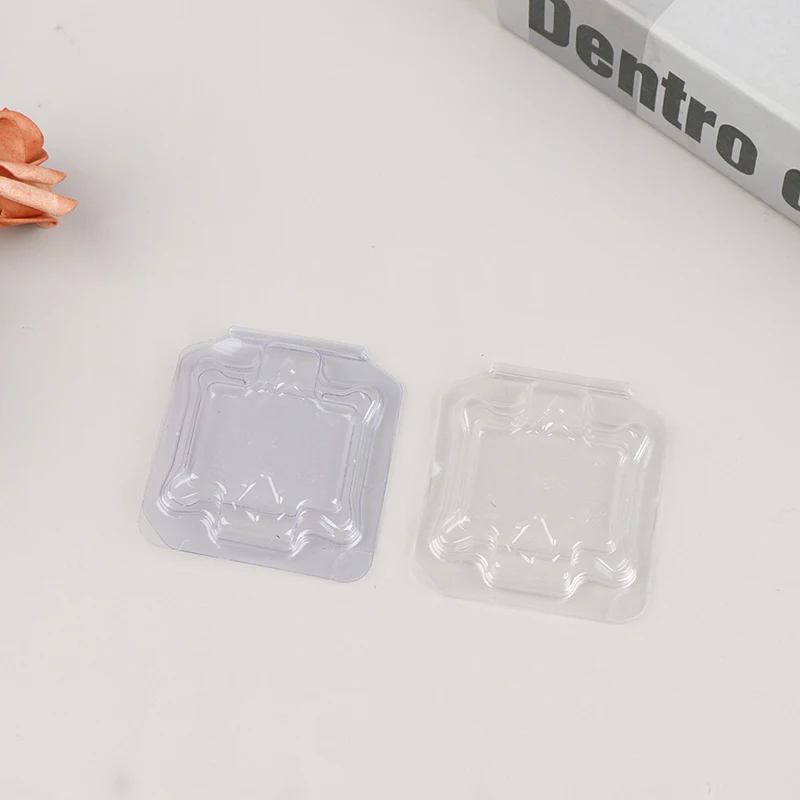 10 pces cpu caixa de plástico caso protetor cpu clamshell bandeja recipiente