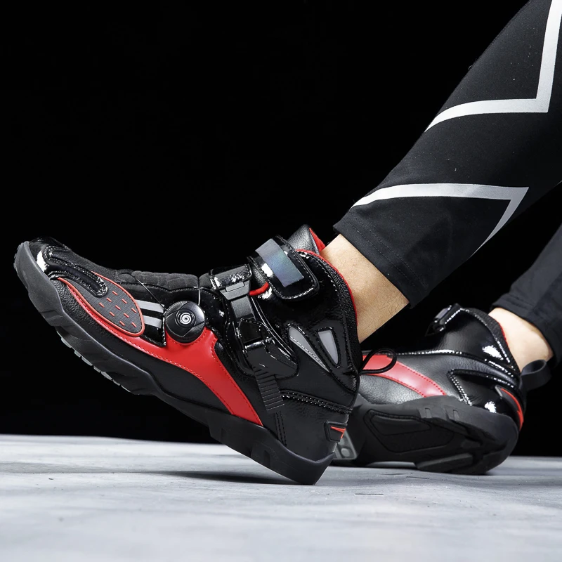 

Motorcycle protective riding boot new four seasons unisex high top fashion breathable anti slip off-road cycling shoes equipment