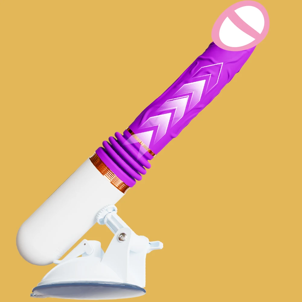 Auto Retractable Vibrator Female  G Spot Anal Vagina Sex Machine With Suction Cup Dildo Massager Female Masturbator Adult Toys