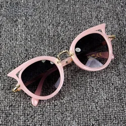 Gafas de sol con forma de ojo de gato para niños y niñas, anteojos de sol con protección UV400, a la moda