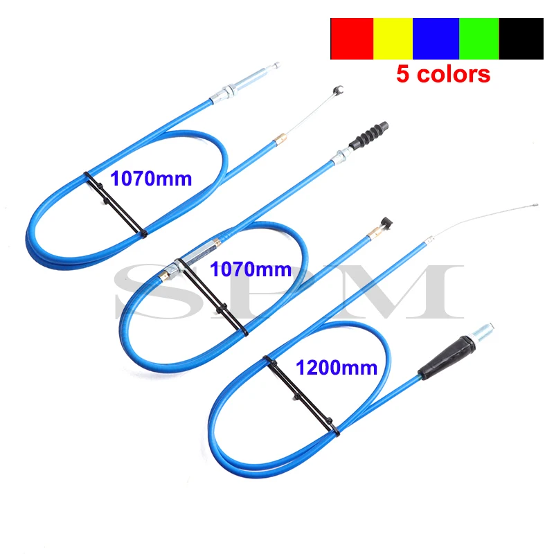 985/1070/1200mm Throttle Clutch Cable For Chinese Pit Dirt Motor Bike XR50 CRF50 CRF70 KLX 110 125 SSR TTR BBR Horizontal Engine