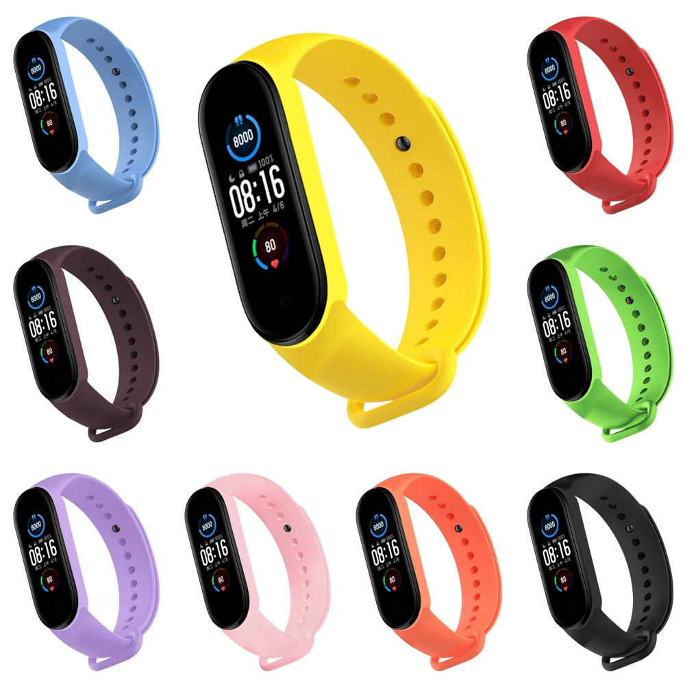 

Official Silicone Strap For Xiaomi Mi Band 3 4 5 6 7 8 Bracelet Sport Watch Wristband Mi 8 mi band 7 Smartwatch Accessories Hot