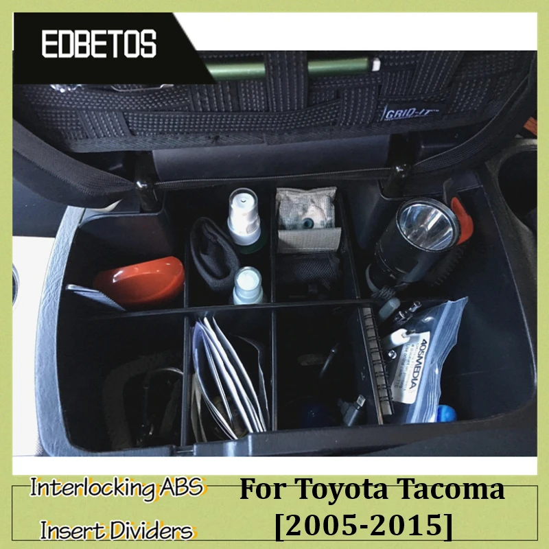 Tacoma 2nd Gen Car Glove Box Interval For Toyota Tacoma 2nd Gen 2005-2015 Console Armrest Storage Organizer Dividers