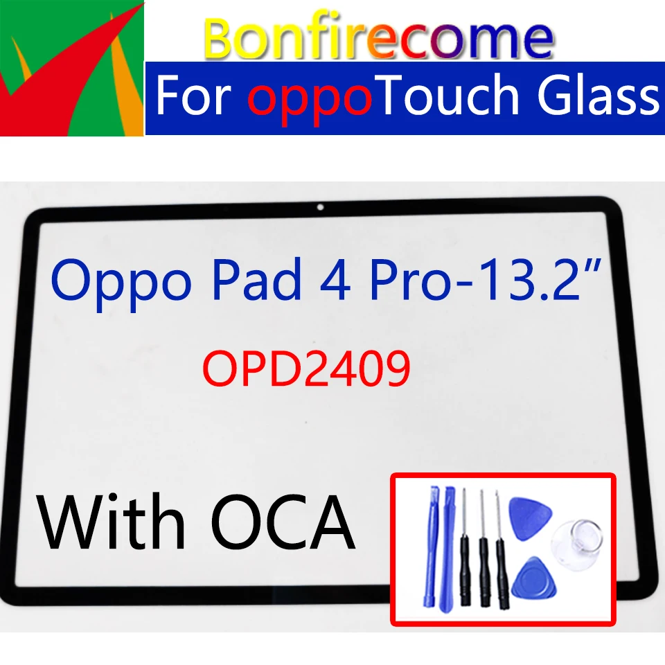 

Для Oppo Pad 4 Pro OPD2409 сенсорная панель планшета передняя внешняя стеклянная линза ЖК-дисплея с заменой OCA