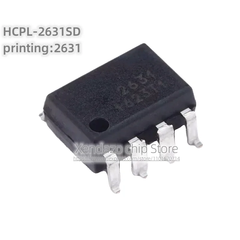 10pcs/lot HCPL-2631SD HCPL-2631 HCPL2631SD printing 2631 SMD-8 package Original genuine Optocoupler chip