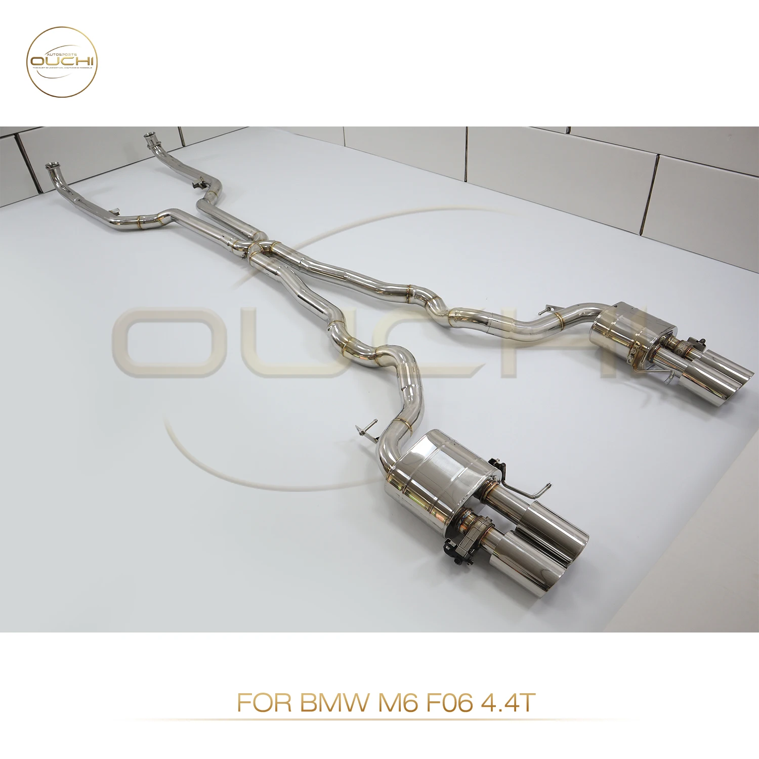 OUCHI Exhaust System Stainless Steel Performance Catback for BMW M5 M6 F10 F06 F12 F13 4.4T 2010-2016 Muffler Without Valve