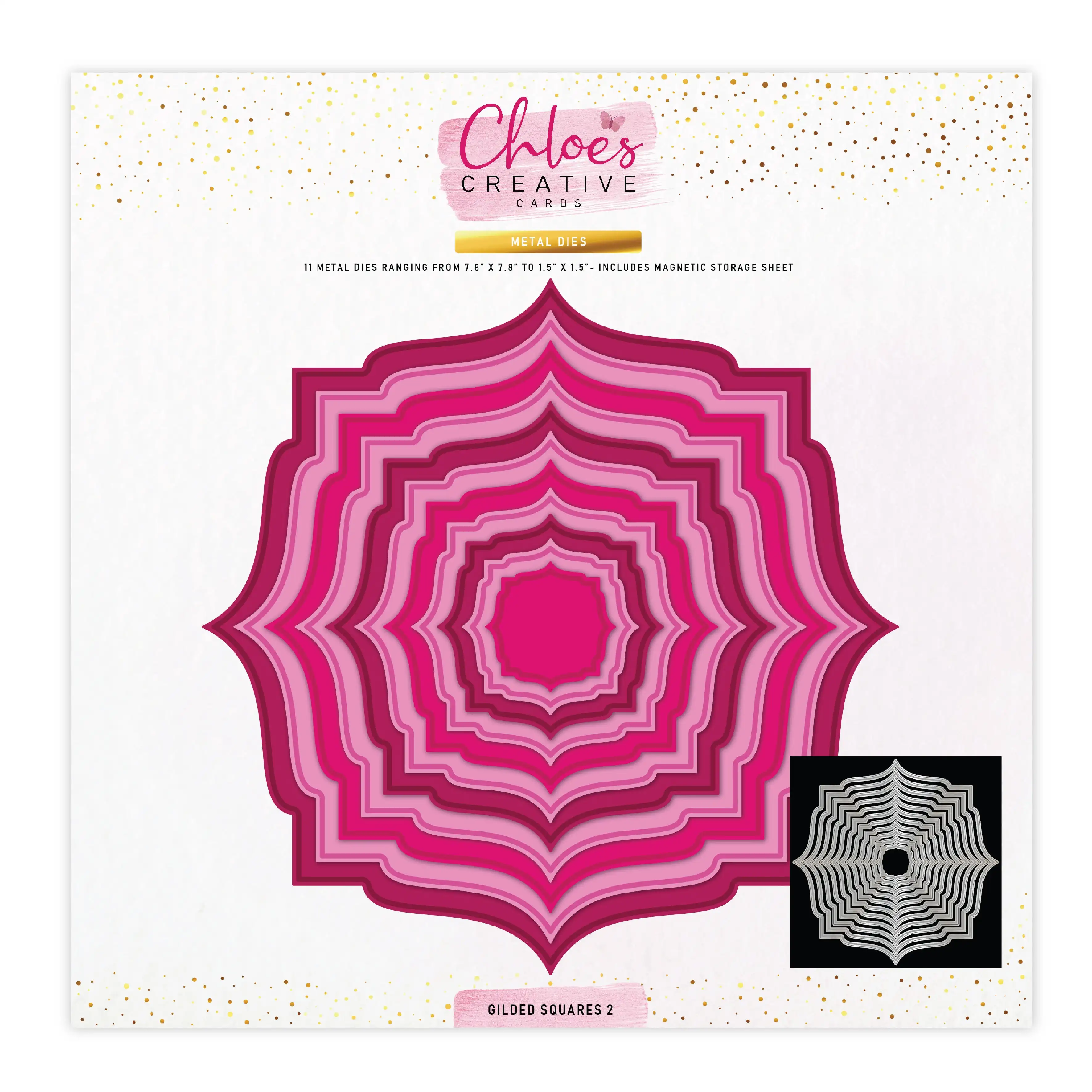 

New 2026 Holiday Greeting Card Decorate Gilded Squares Rectangles Metal Cutting Dies for DIY Scrapbook Handmade Diary Calendar