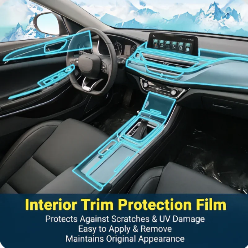 For 2021 Changan Ruicheng CC interior film dashboard center console gear shift sticker transparent protective film