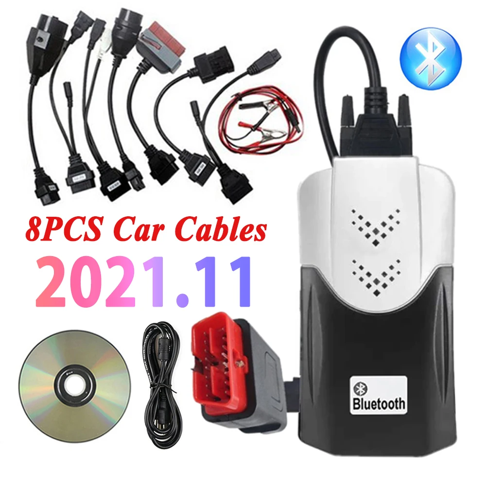 2025 New VCI VD DS150E CDP Pro Bluetooth 2021.11 Keygen 2020.23 For TNESF DELPHIS ORPDC Cars Trucks Obd2 Scanner Tools Send CD