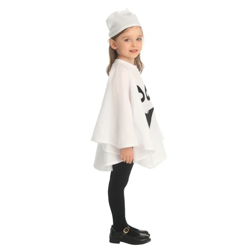Cute Niño Toddler Spooky Little Ghost Carnival Halloween Fancy Dress Up Niños Ghosts Pullover Costume