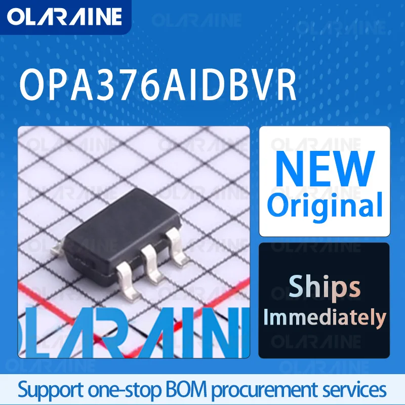 5/10/100Pcs OPA376AIDBVR SOT-23-5 original ic chip Precision amplifiers RoHS 1 Channel SR -2 V/us Vos -5 uV Ib -0.2 pA