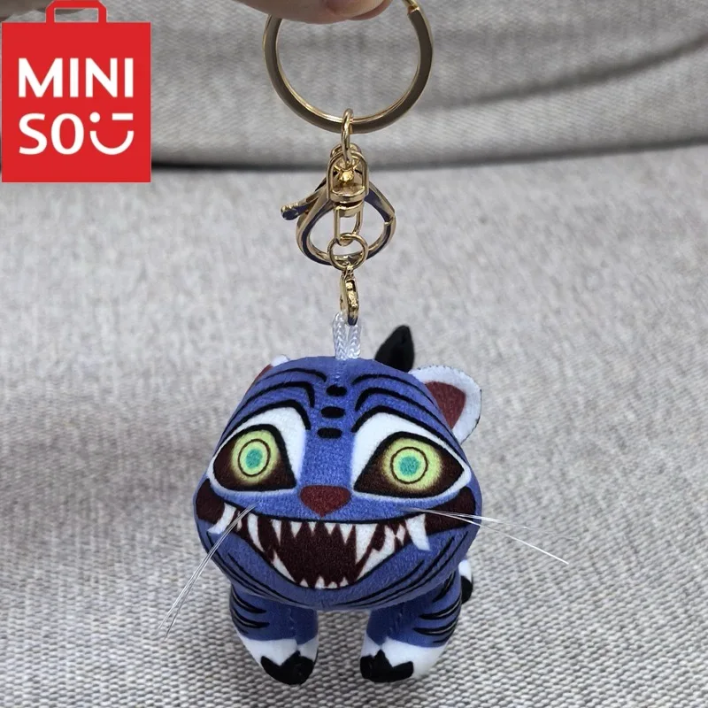 

2025 New Miniso Co branded Kpop Devil Toy Tiger Keychain Pendant Birthday Gift