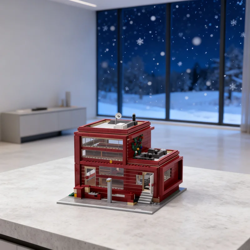 

3290pcs MOC French Tacos Shop V2 Modular Streetscape Model Building Blocks DIY Gift Creative Collectible Display Decor Premium